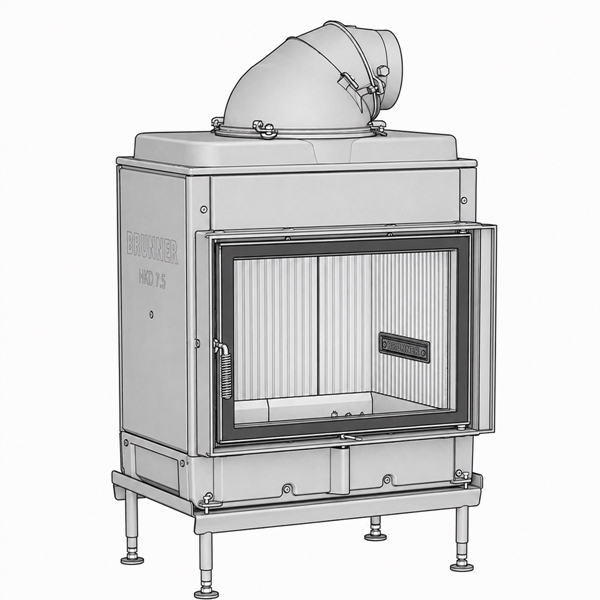 brunner kachelofeneinsatz hkd 13 flach