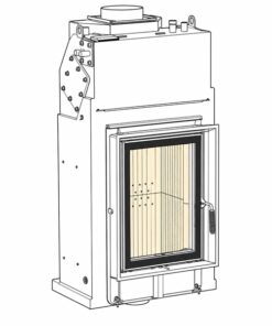 brunner wasserführender kachelofeneinsatz hkd 2.2k sk flach
