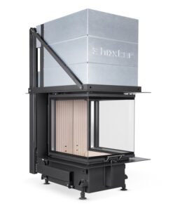 Kamineinsatz Hoxter UKA 56 50 56 52h Panoramakamin mit dreiseitiger Verglasung, Schiebetür und 5 bis 12 kW Leistung